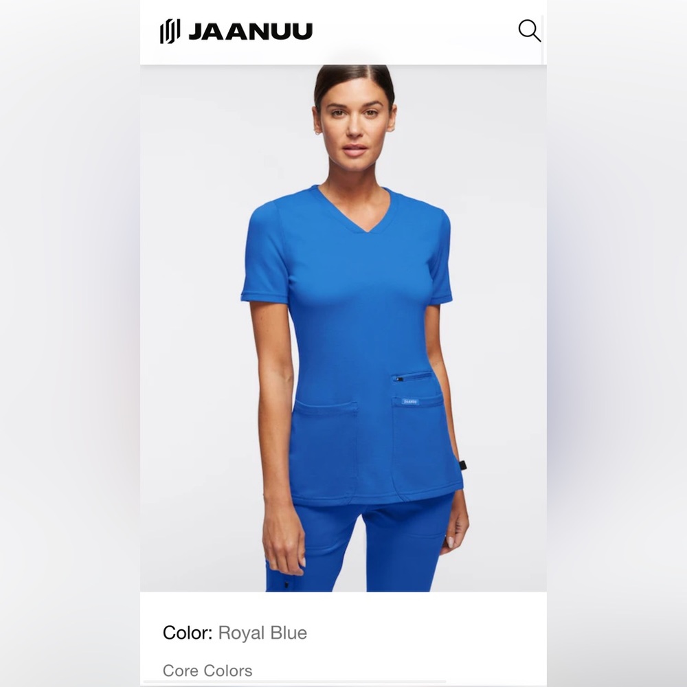 Jaanuu Women’s 4-Pocket V-neck Top